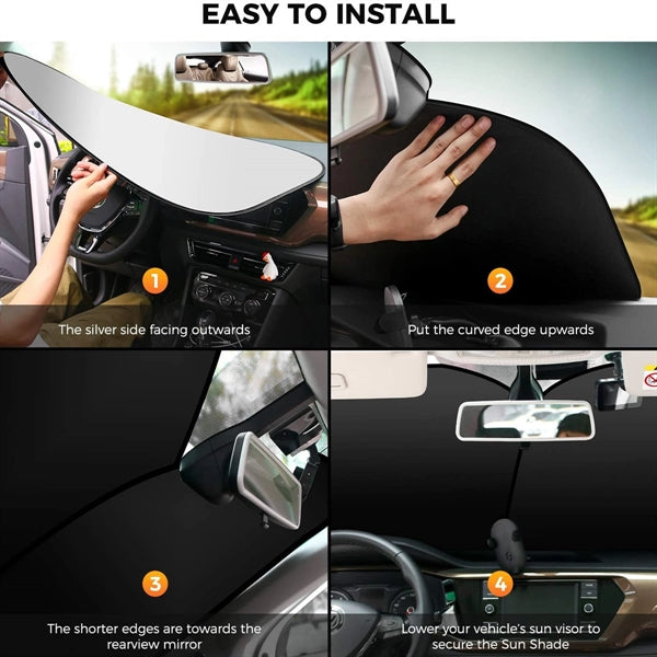 Windshield Sun Shade With Pouch