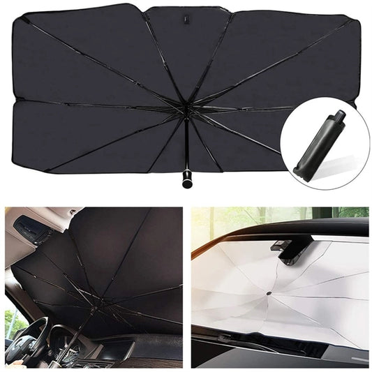 Car Windshield Sun Shade Umbrella With Storage Bag