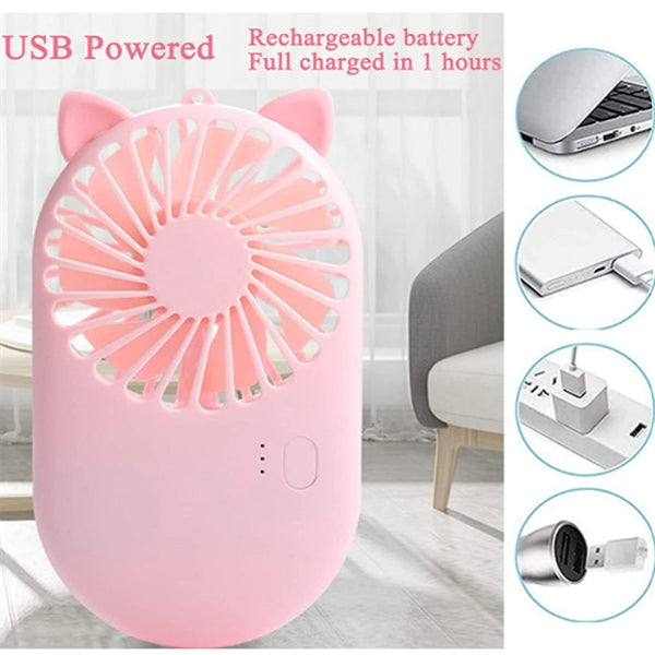 Portable Handheld Fan With Base
