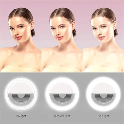 Rechargeable Portable Clip-On Selfie Fill Light