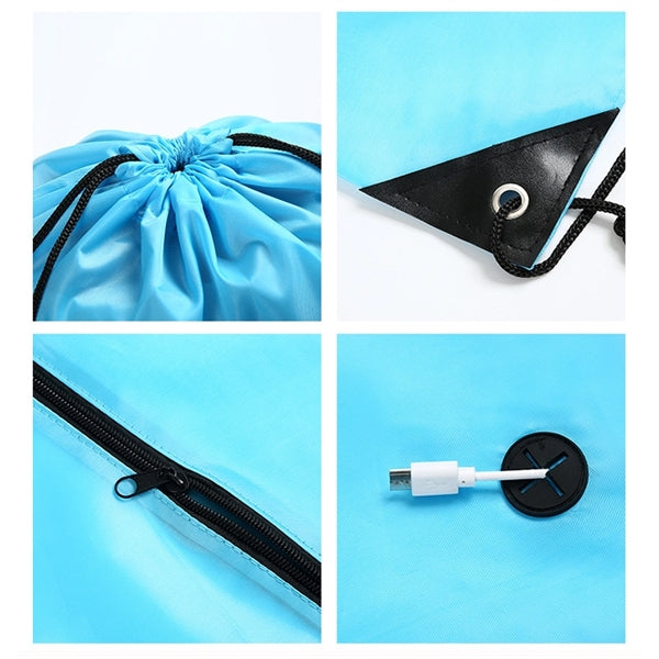 Drawstring Backpacks with Zipper Pocket