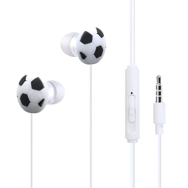Soccer Style Wired Earbuds w/ Custom Imprint
