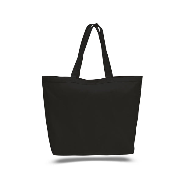 Large Heavy Canvas Tote Bags w/ Hook & Loop Closure 23x17x6