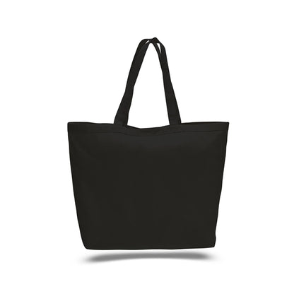 Large Heavy Canvas Tote Bags w/ Hook & Loop Closure 23x17x6