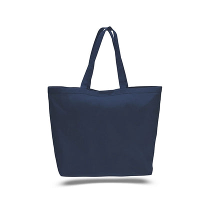 Large Heavy Canvas Tote Bags w/ Hook & Loop Closure 23x17x6