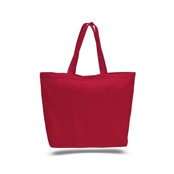 Large Heavy Canvas Tote Bags w/ Hook & Loop Closure 23x17x6
