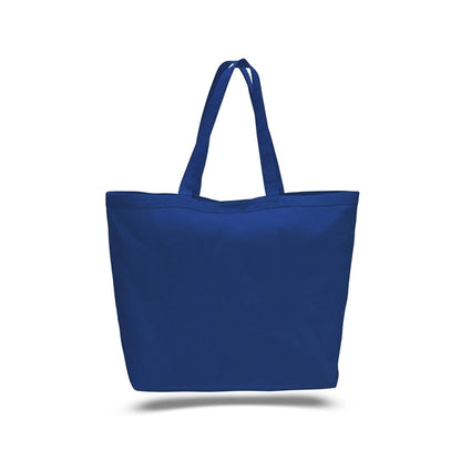 Large Heavy Canvas Tote Bags w/ Hook & Loop Closure 23x17x6