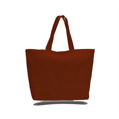Large Heavy Canvas Tote Bags w/ Hook & Loop Closure 23x17x6
