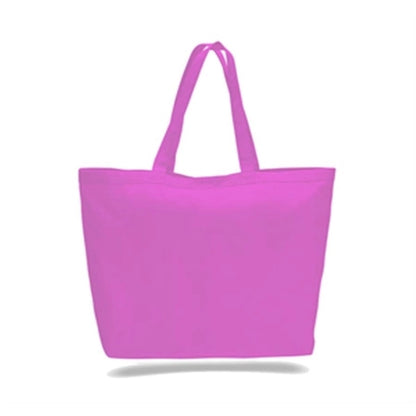 Large Heavy Canvas Tote Bags w/ Hook & Loop Closure 23x17x6