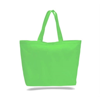 Large Heavy Canvas Tote Bags w/ Hook & Loop Closure 23x17x6