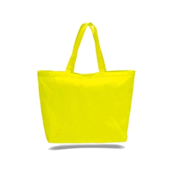 Large Heavy Canvas Tote Bags w/ Hook & Loop Closure 23x17x6
