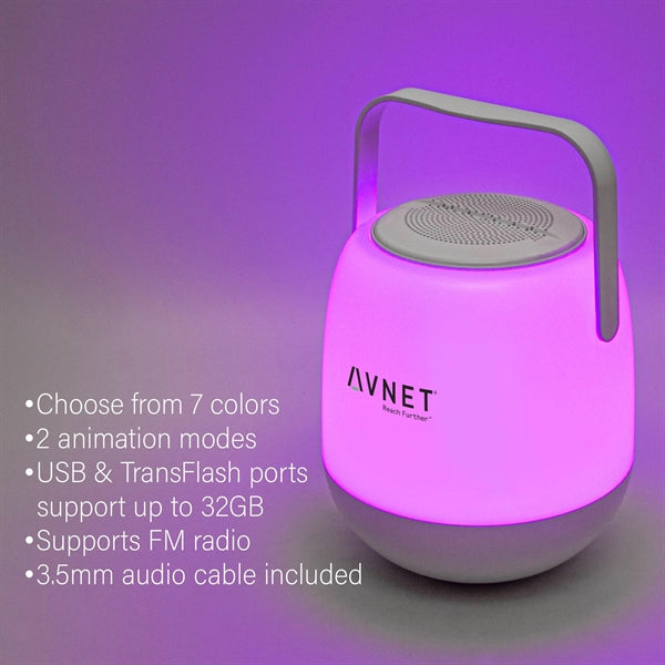 10-Watt Bluetooth Light-Up Speaker with Carrying Handle