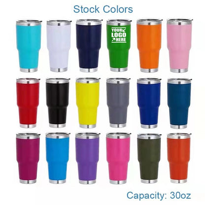 Contoured 30 Oz Stainless Steel Copper Double Lined
