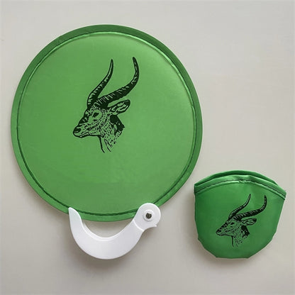 Collapsible Round Nylon Hand Fan With Custom Logo