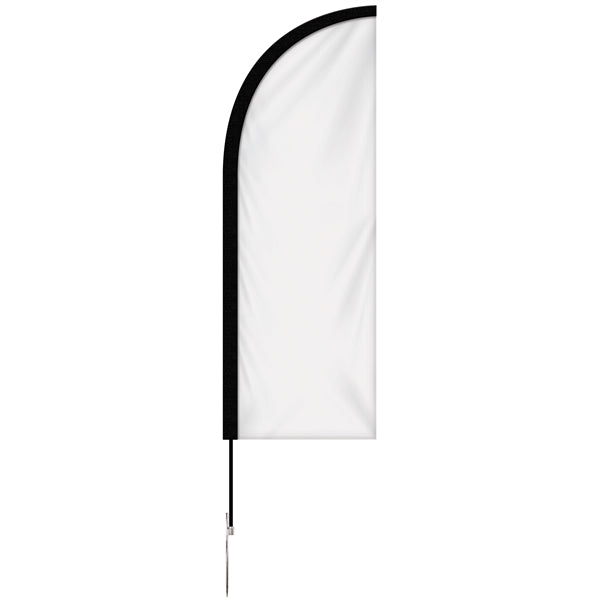 6' Single Reverse Portable Half Drop Banner w/ Hardware Set