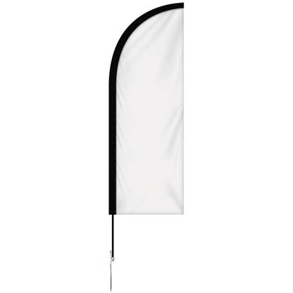 6' Single Reverse Portable Half Drop Banner w/ Hardware Set