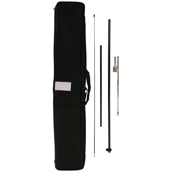 6' Single Reverse Portable Half Drop Banner w/ Hardware Set