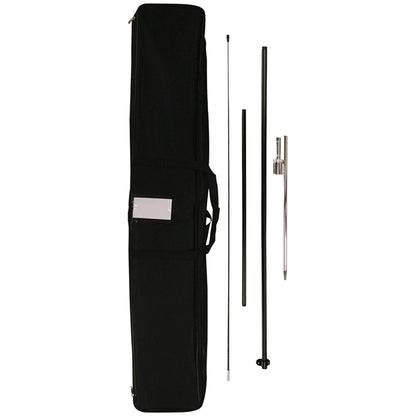 6' Single Reverse Portable Half Drop Banner w/ Hardware Set