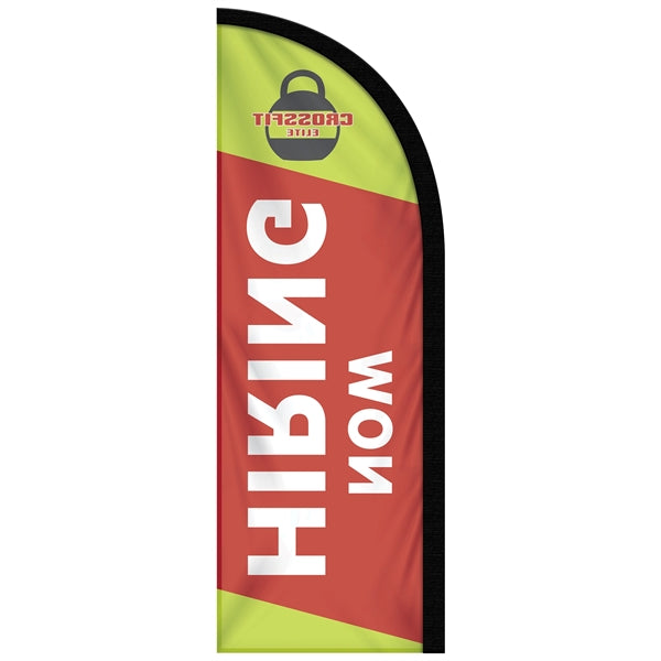 6' Digitally Printed Single Reverse Half Drop Banner
