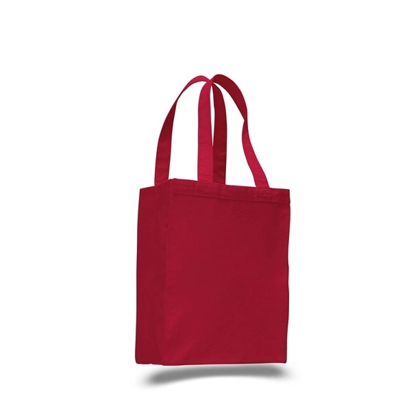 Canvas Gusset Shopping Tote Bag (10.5 x 14 x 5)
