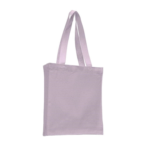 Canvas Book Bag with Gusset (10"W x 12"H x 3"D)