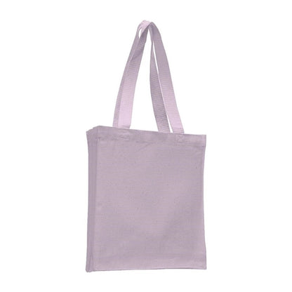 Canvas Book Bag with Gusset (10"W x 12"H x 3"D)