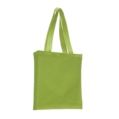 Canvas Book Bag with Gusset (10"W x 12"H x 3"D)