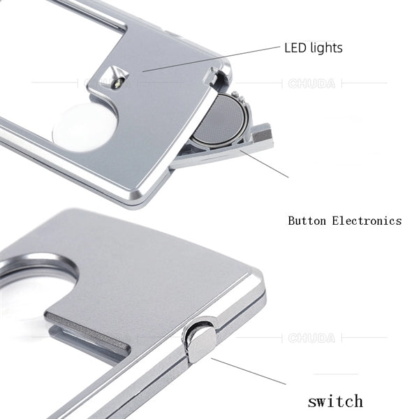 6X 3X LED Magnifying Glass with Light