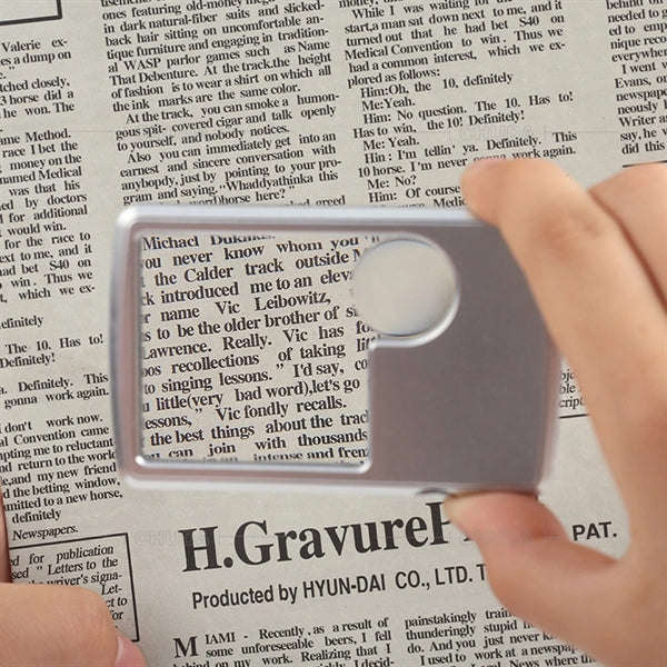 6X 3X LED Magnifying Glass with Light
