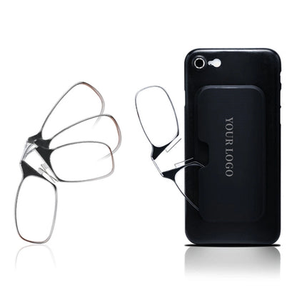 Legless Clamp Nose Reading Glasses With Case