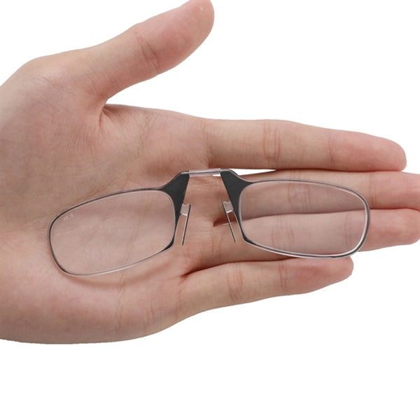 Legless Clamp Nose Reading Glasses With Case