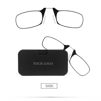 Legless Clamp Nose Reading Glasses With Case