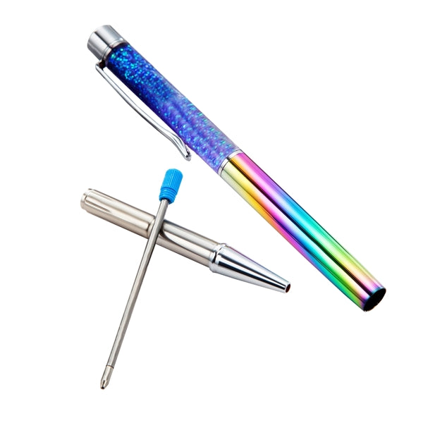 Rainbow Color Gradient Floating Glitter Pen