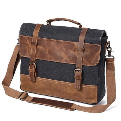 Canvas Leather Computer Laptop Bag