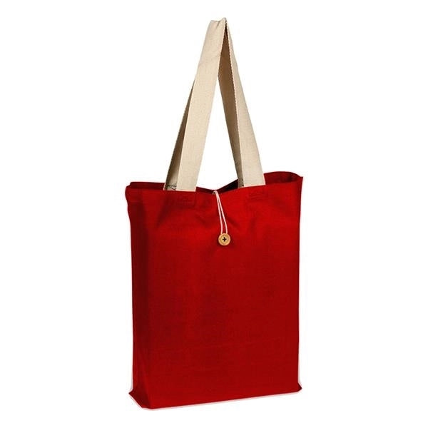 Colored Button-Up Tote (15 x 16 x 3)