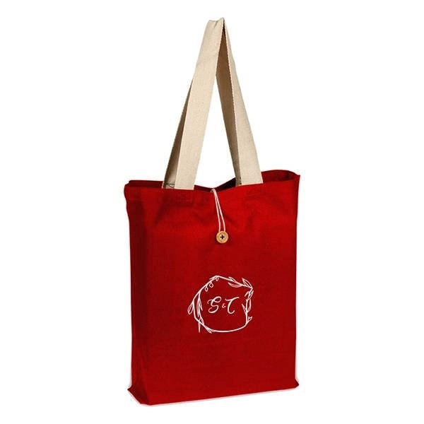 Colored Button-Up Tote (15 x 16 x 3)