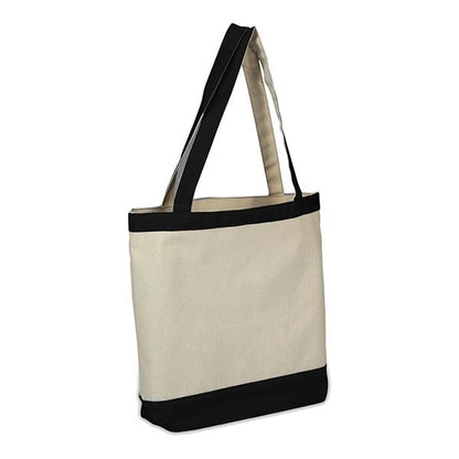 Canvas Color Accent Tote (16 x 14 x 4)