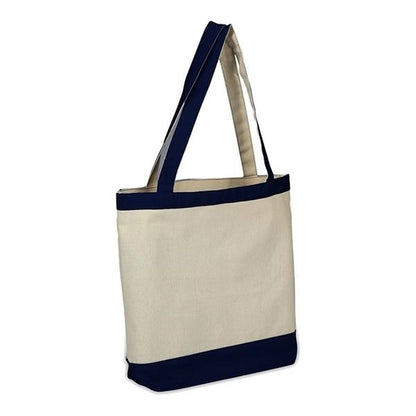 Canvas Color Accent Tote (16 x 14 x 4)