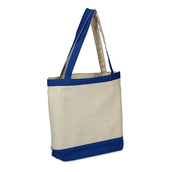 Canvas Color Accent Tote (16 x 14 x 4)