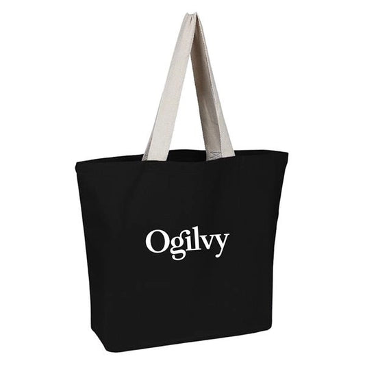 Canvas Colored Beach Tote (20 x 15 x 5)