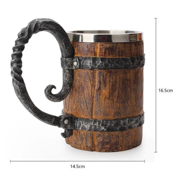 18.33Oz Barrel Beer Cup