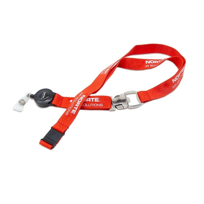 Custom 3/4" Polyester Lanyard w/ Bottle Opener & Retractable