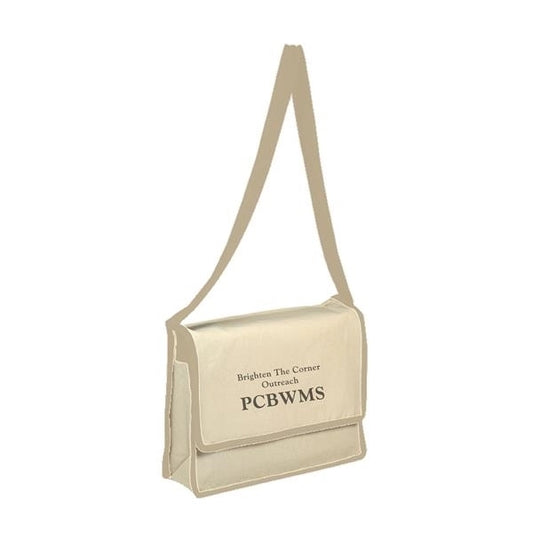 Canvas Messenger Bag with Flap (13 x 13 x 3)