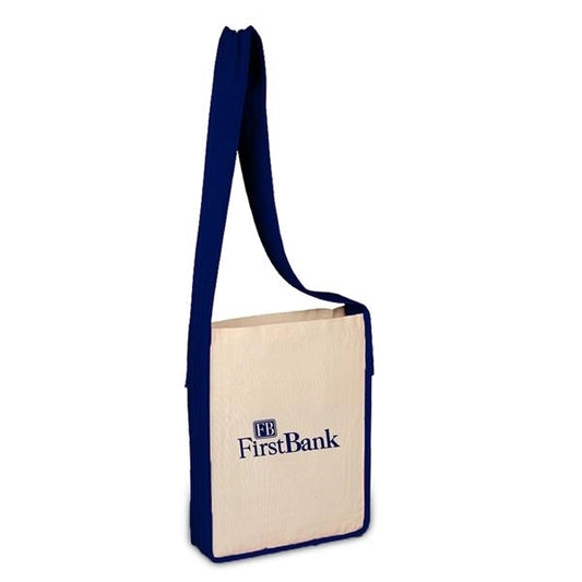 Sling Bag With Color Handles (12 x 15 x 3)