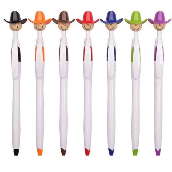 Personalized Cowboy Hat Smiley Ballpoint Pen