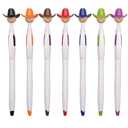 Personalized Cowboy Hat Smiley Ballpoint Pen