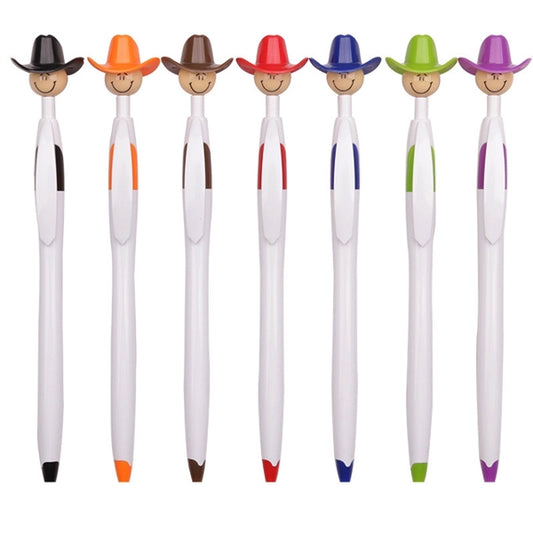 Personalized Cowboy Hat Smiley Ballpoint Pen