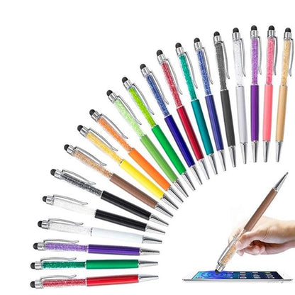 2 in 1 Crystal Diamond Stylus Pen