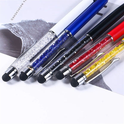 2 in 1 Crystal Diamond Stylus Pen