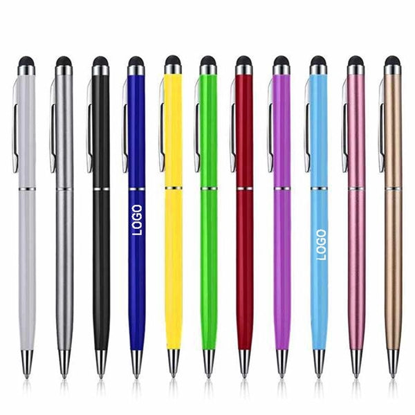 2 in 1 Metal Stylus with Ballpoint Pen